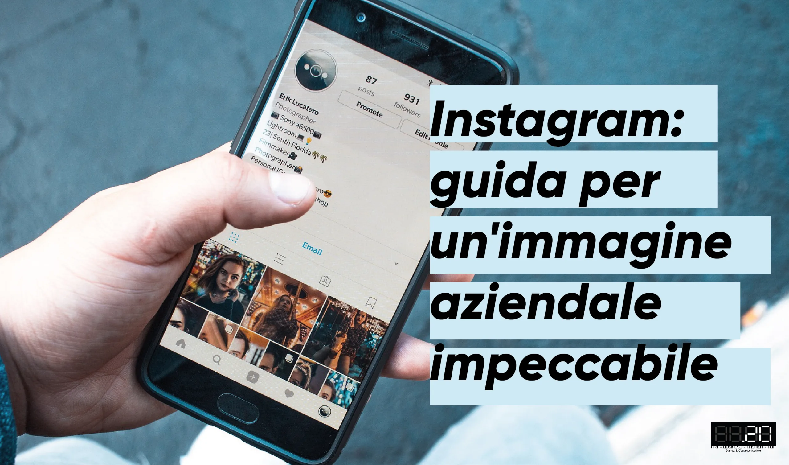 Ottimizzazione profilo Instagram aziendale